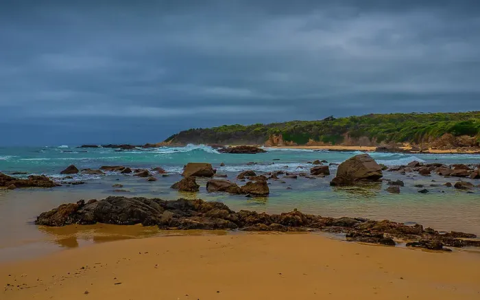 Framed Print : Coastal view at Mystery bay, Narooma, Southern coastline of NSW, Australia