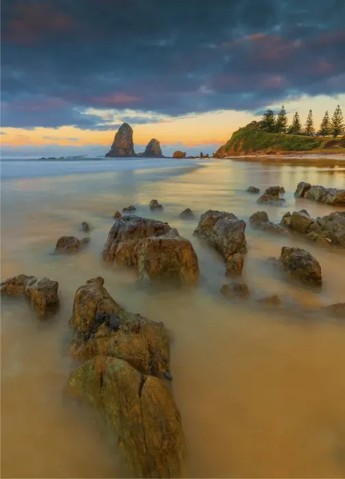 Framed Print : Coastal view at Narooma, southern coastline of New South Wales, Australia
