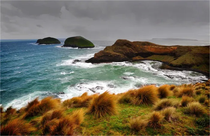 Framed Print : Coastal view near Woolnorth, Tasmania, Australia