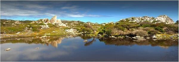 A coastal view in the Tarkine wilderness area of Tasmania, Australia