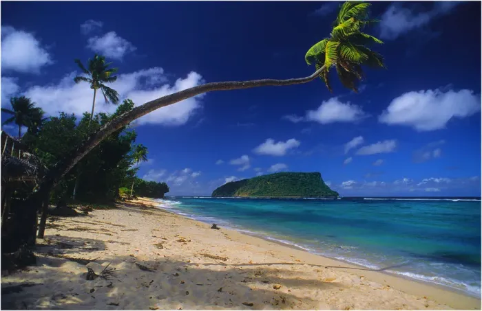 Framed Print : Coastline on The Island of Upolu, Western Samoa Framed Print : Coastline on The Island of Upolu, Western Samoa