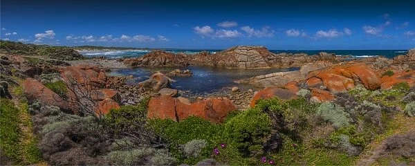 Coastline near Half Moon bay, King Island, Bass Strait Tasmania, Australia