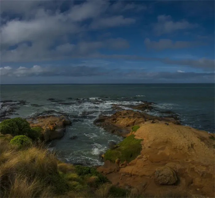 Framed Print : The coastline near Hillgrove on the South Island of New Zealand