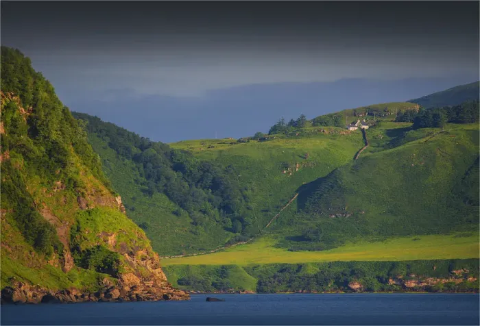 Framed Print : The coastline near Portree, Isle of Skye, Scotland, the United Kingdom