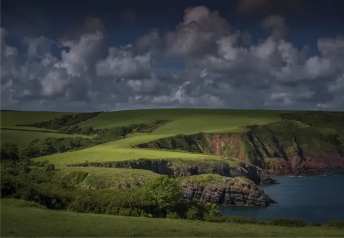Framed Print : Coastline at Stackpole, Pembrokeshire, Wales, United Kingdom Framed Print : Coastline at Stackpole, Pembrokeshire, Wales, United Kingdom