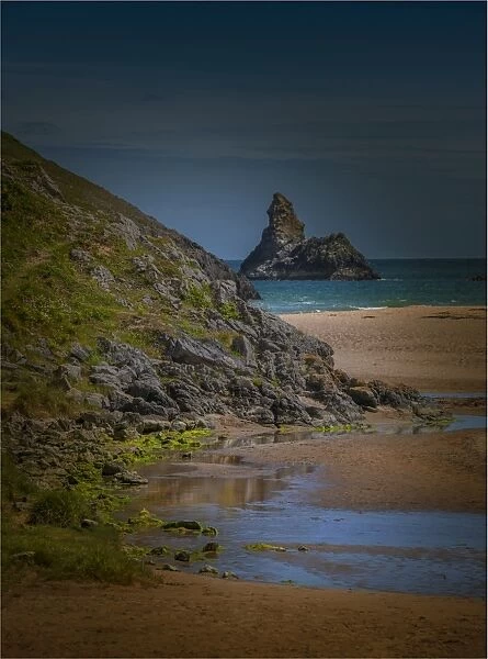 Coastline at Stackpole, Pembrokeshire, Wales, United Kingdom
