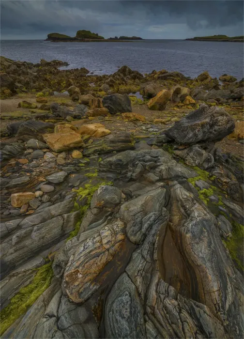Framed Print : A coastline view, Shetland Islands Scotland Framed Print : A coastline view, Shetland Islands Scotland