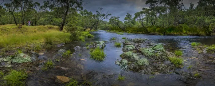 Framed Print : Cobungra creek in the Alpine mountainous region of north east Victoria, Australia