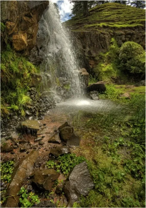 Framed Print : Cockpit waterfall detail Framed Print : Cockpit waterfall detail