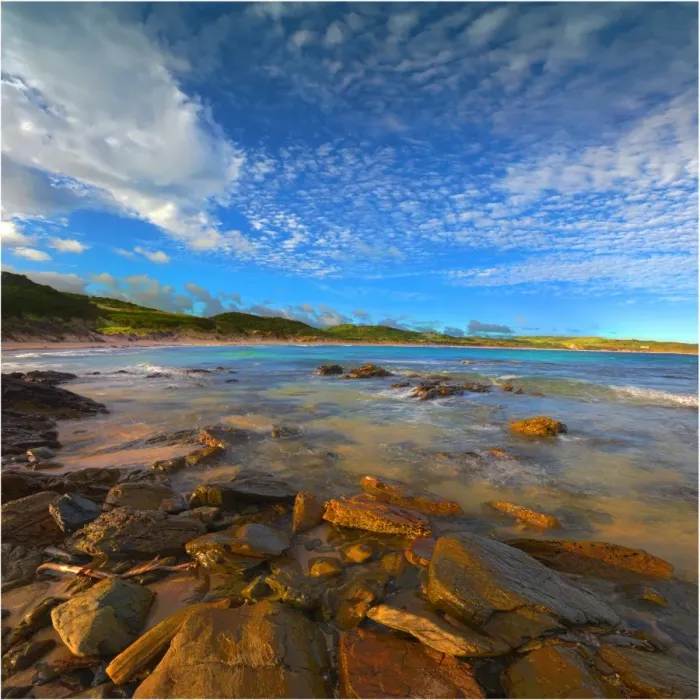 Framed Print : Colliers beach, situated on the south East coastline of King Island, Bass Strait, Tasmania Framed Print : Colliers beach, situated on the south East coastline of King Island, Bass Strait, Tasmania