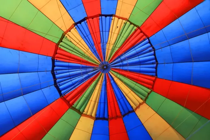 Framed Print : Colorful balloon patterns