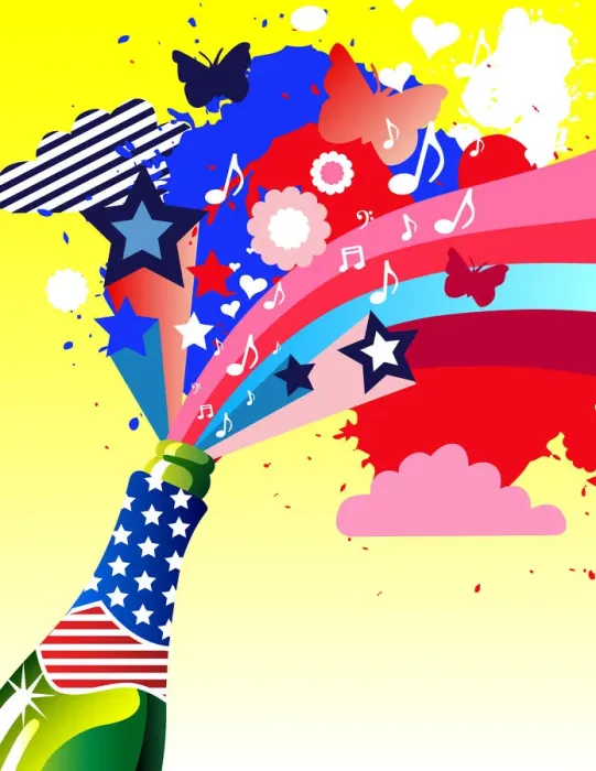 Framed Print : Colorful explosion from bottle Framed Print : Colorful explosion from bottle