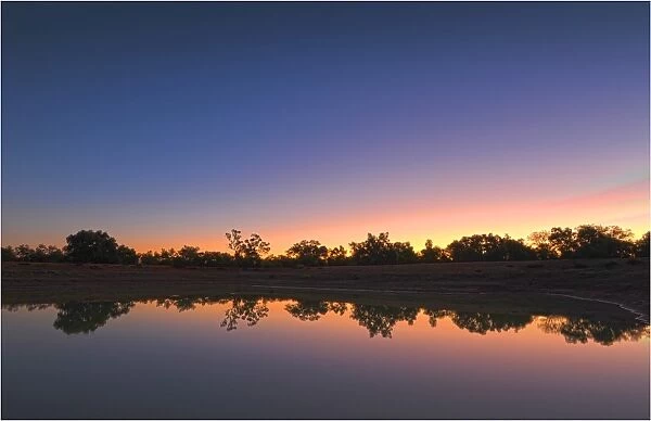 Comeroo dusk, outback New South Wales, Australia