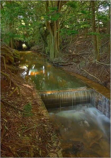 Convict built waterway that runs through the Kingston common and into Emily Bay, Norfolk Island