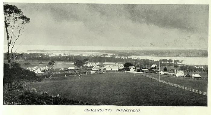 Framed Print : Coolangatta homestead, New South Wales, Australia, Victorian, 1890s, Vintage photograph 19th Century