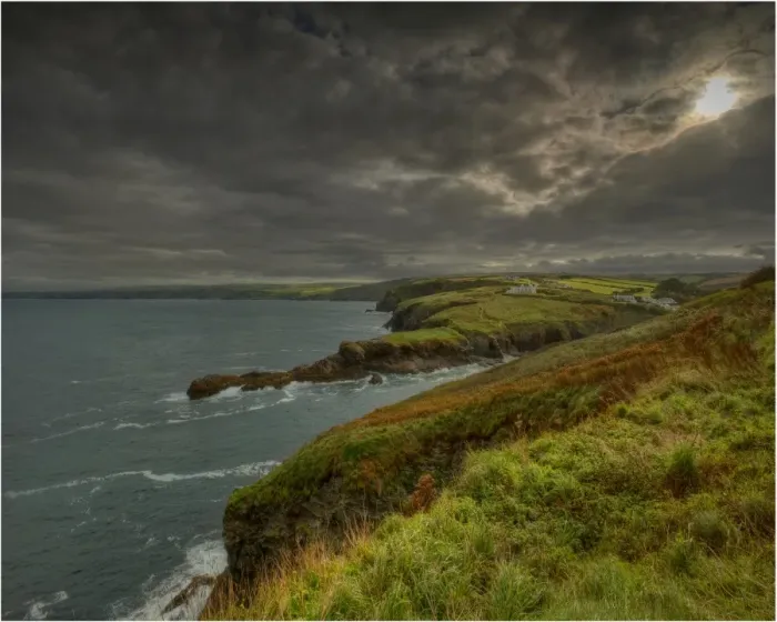 Framed Print : Cornish coastline near Port Isaac, Cornwall, England
