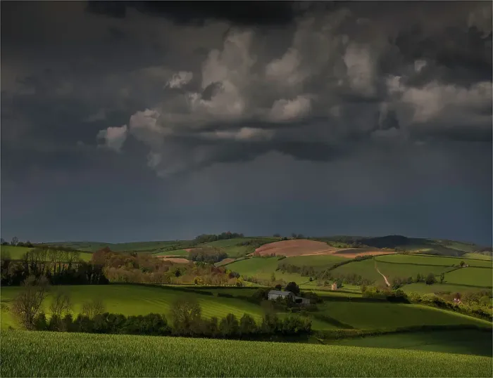 Framed Print : The countryside near the village of Alton Pancras, in the spring, Dorset, England, United Kingdom