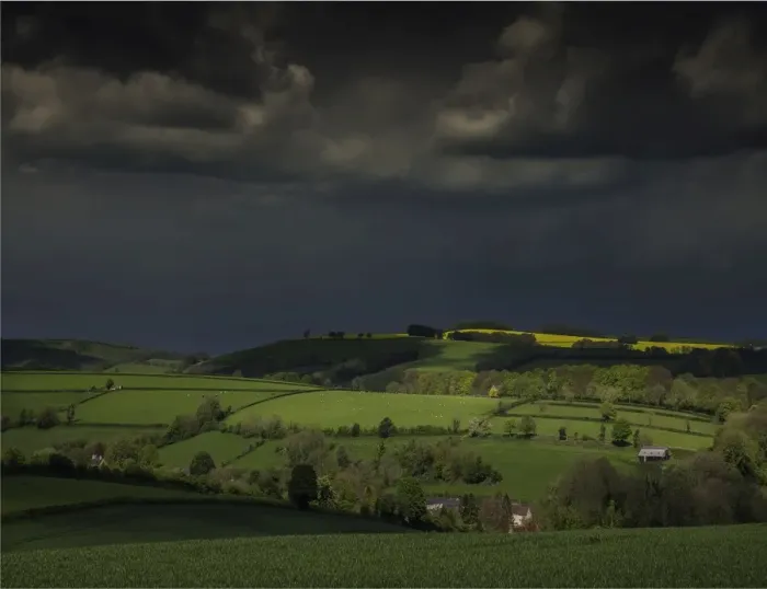 Framed Print : The countryside near the village of Alton Pancras, in the spring, Dorset, England, United Kingdom