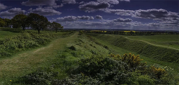 Countryside view at Badbury Rings, Dorset, England, United Kingdom