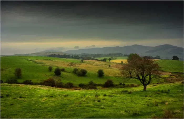 Framed Print : Countryside in Yorkshire, England, United Kingdom
