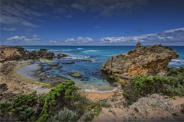 The Crags, an unusual coastal area near Port Fairy, Victoria, Australia