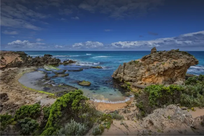 Framed Print : The Crags, an unusual coastal area near Port Fairy, Victoria, Australia Framed Print : The Crags, an unusual coastal area near Port Fairy, Victoria, Australia