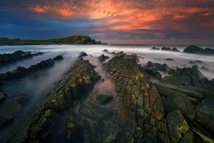 Framed Print : Crescent Head sunset