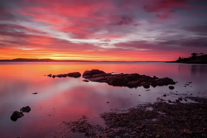 Framed Print : Crimson sunrise Framed Print : Crimson sunrise