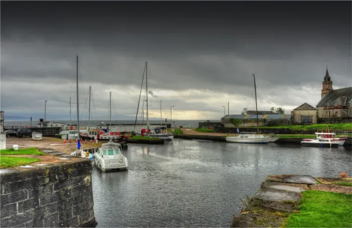 Framed Print : Crinan Canal, Ardrishaig, Scotland Framed Print : Crinan Canal, Ardrishaig, Scotland