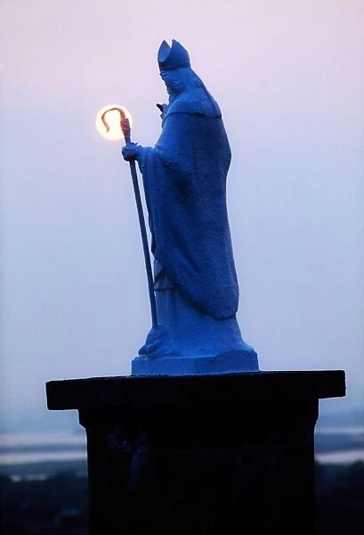 Croagh Patrick, County Mayo, Ireland, Statue Of Saint Patrick