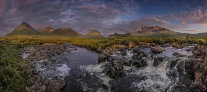 Framed Print : Cuillins dusk Framed Print : Cuillins dusk