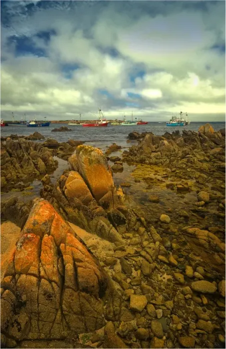 Framed Print : Currie harbour view, King Island, Bass Strait, Tasmania Framed Print : Currie harbour view, King Island, Bass Strait, Tasmania