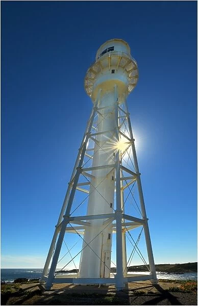 The Currie Lighthouse on King Island Tasmania, sent out from England and built in pieces from iron and steel