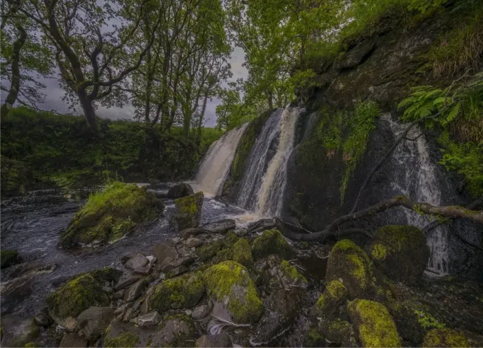 Framed Print : Dalmally waterfall