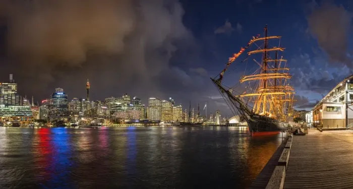 Framed Print : Darling harbour - Tall ship Framed Print : Darling harbour - Tall ship