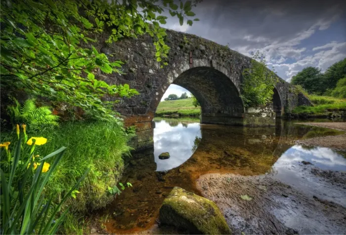 Framed Print : Dart River Devon moors, England Framed Print : Dart River Devon moors, England