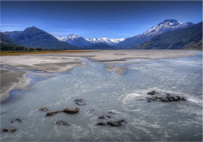 Framed Print : Dart River Glenorchy, New Zealand south island Framed Print : Dart River Glenorchy, New Zealand south island