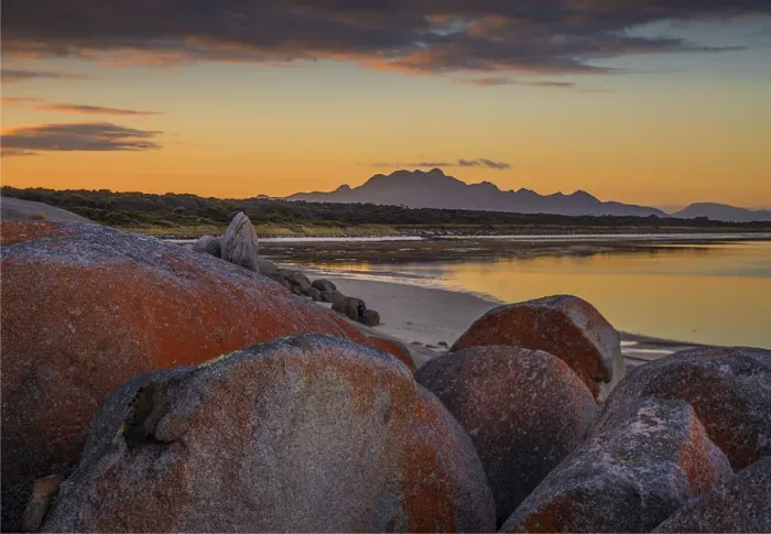Framed Print : Dawn at blue rocks, Sawyers bay, Flinders Island, Bass Strait, Tasmania, Australia Framed Print : Dawn at blue rocks, Sawyers bay, Flinders Island, Bass Strait, Tasmania, Australia