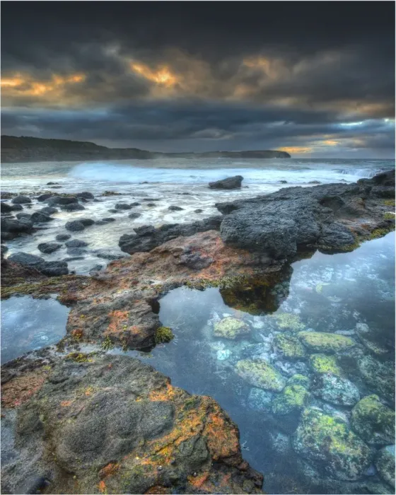 Framed Print : Dawn at bushrangers bay, near Cape Schanck, Mornington Peninsular, Victoria
