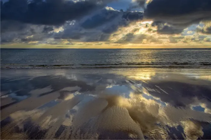 Framed Print : Dawn along the coastline near Port Fairy, Western Victoria