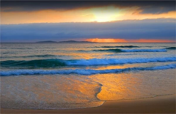 Dawn over Montague Island, central coast, New South Wales, Australia