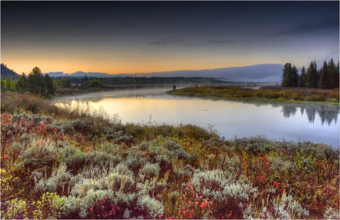 Framed Print : Dawn at Oxbow Bend Grand Teton National Park, Wyoming, United States Framed Print : Dawn at Oxbow Bend Grand Teton National Park, Wyoming, United States