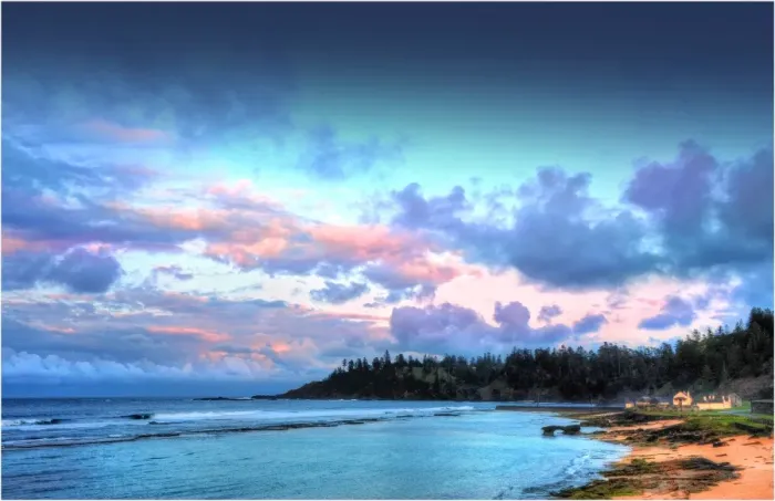 Framed Print : Dawn at Slaughter bay