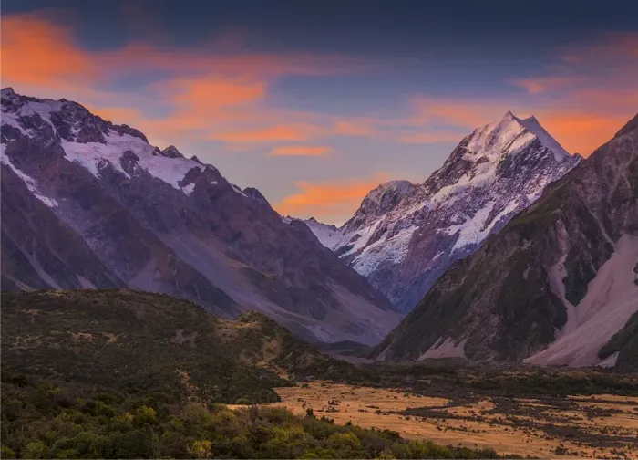 Framed Print : Dawn View to mount Cook, south Island of New Zealand Framed Print : Dawn View to mount Cook, south Island of New Zealand