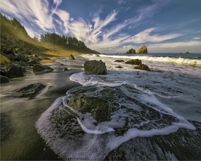 Framed Print : Del norte coastline, California
