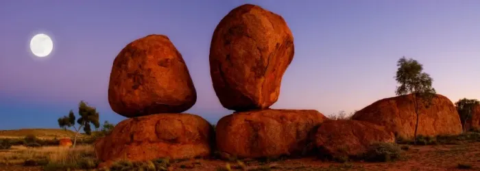 Framed Print : Devils Marbles