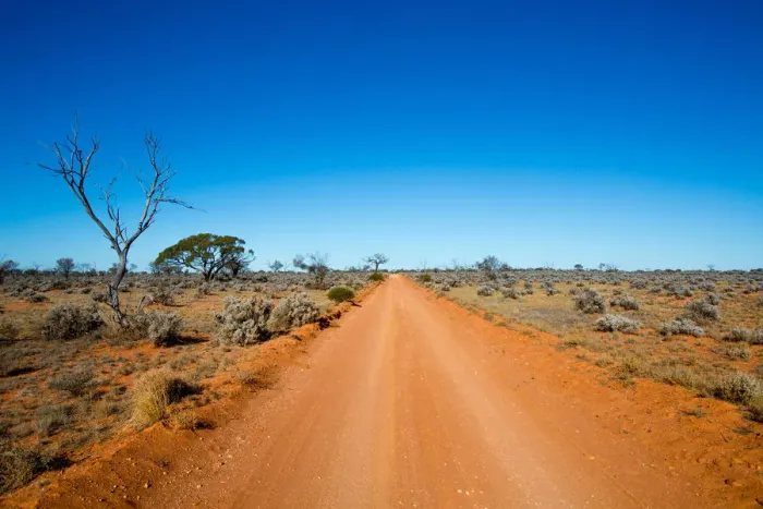 Framed Print : Dirt outback road in Coober Pedy Framed Print : Dirt outback road in Coober Pedy