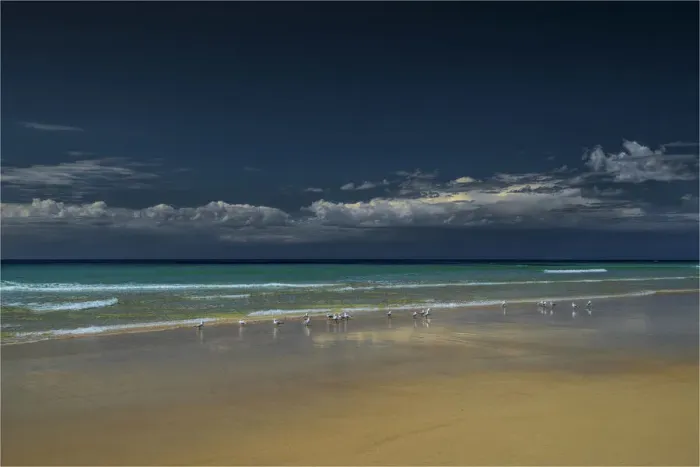 Framed Print : Disappointment Bay on the northern end of King Island, bass Strait, Tasmania