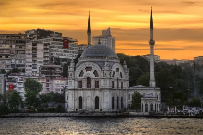 Framed Print : The Dolmabahce Mosque From Bosphorus Strait, Istanbul, Turkey Framed Print : The Dolmabahce Mosque From Bosphorus Strait, Istanbul, Turkey