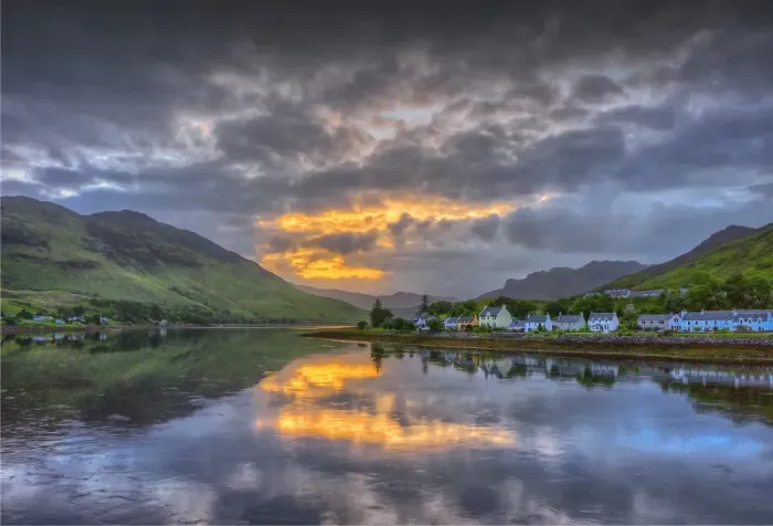 Framed Print : Dornie at Dusk